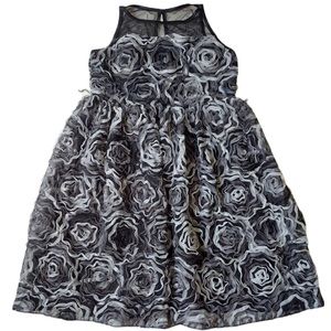Black Rosette Dress